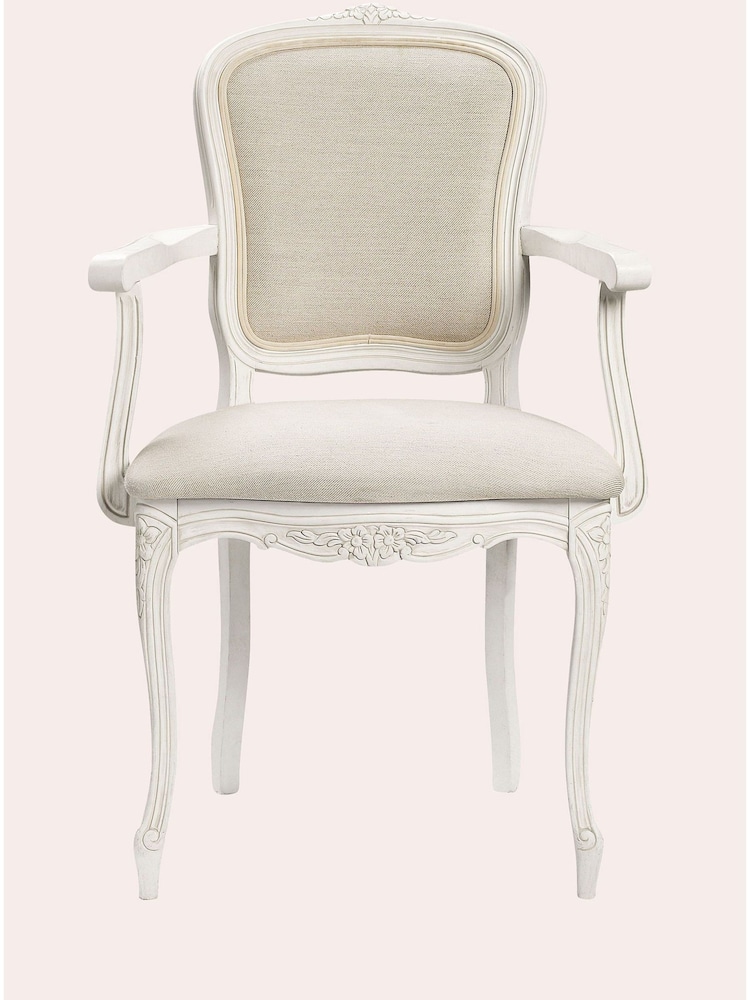 Laura Ashley Dove Grey Provencale Carver Chair - Image 3 of 3