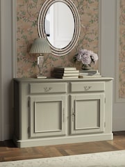 Laura Ashley Dove Grey Provencale 2 Door 2 Drawer Sideboard - Image 1 of 4