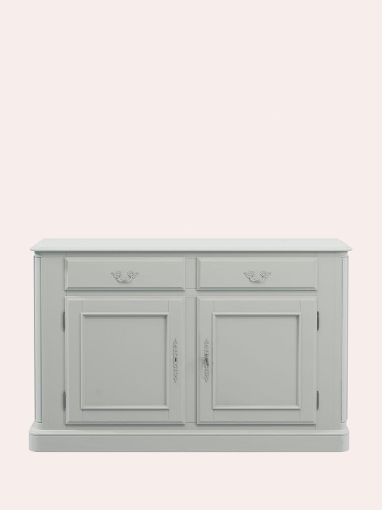Laura Ashley Dove Grey Provencale 2 Door 2 Drawer Sideboard - Image 2 of 4