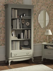 Laura Ashley Dove Grey Provencale 1 Drawer Bookcase - Image 1 of 5