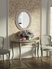 Laura Ashley Dove Grey Provencale Half Moon Console Table - Image 1 of 4