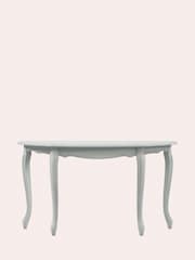 Laura Ashley Dove Grey Provencale Half Moon Console Table - Image 2 of 4