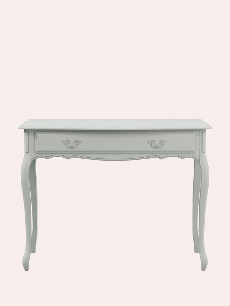 Laura Ashley Dove Grey Provencale 1 Drawer Console Table - Image 2 of 4