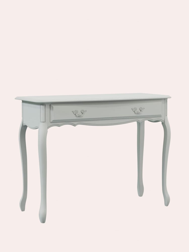 Laura Ashley Dove Grey Provencale 1 Drawer Console Table - Image 4 of 4