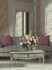 Laura Ashley Dove Grey Provencale 2 Drawer Coffee Table - Image 1 of 4