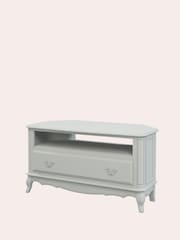 Laura Ashley Dove Grey Provencale 1 Drawer Corner TV Stand - Image 4 of 4