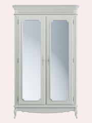 Laura Ashley Dove Grey Provencale Double Mirrored Wardrobe - Image 2 of 5