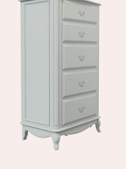 Laura Ashley Dove Grey Provencale 5 Drawer Tall Chest - Image 3 of 4