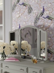 Laura Ashley Dove Grey Provencale Dressing Table Mirror - Image 1 of 4