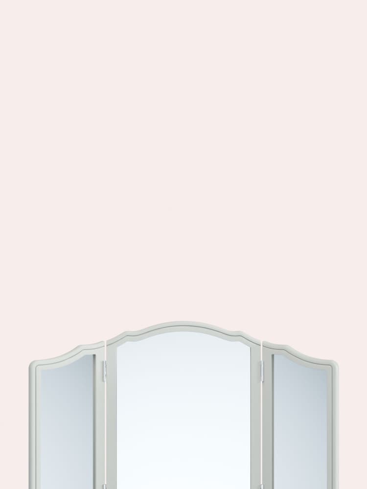 Laura Ashley Dove Grey Provencale Dressing Table Mirror - Image 2 of 4 Laura Ashley Dove Grey Provencale Dressing Table Mirror - Image 2 of 4