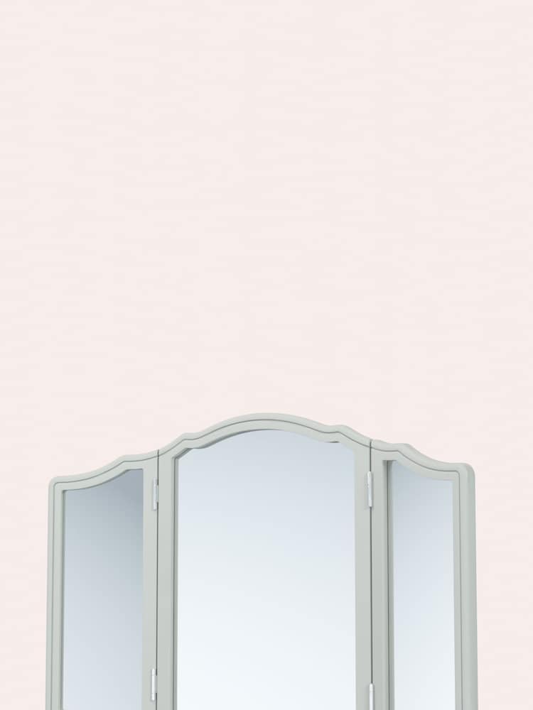 Laura Ashley Dove Grey Provencale Dressing Table Mirror - Image 4 of 4