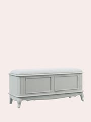 Laura Ashley Dove Grey Provencale Blanket Box - Image 3 of 4