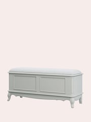 Laura Ashley Dove Grey Provencale Blanket Box - Image 4 of 4