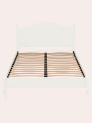 Laura Ashley Cotton White Rosalind Bed Frame - Image 1 of 3