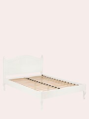Laura Ashley Cotton White Rosalind Bed Frame - Image 2 of 3