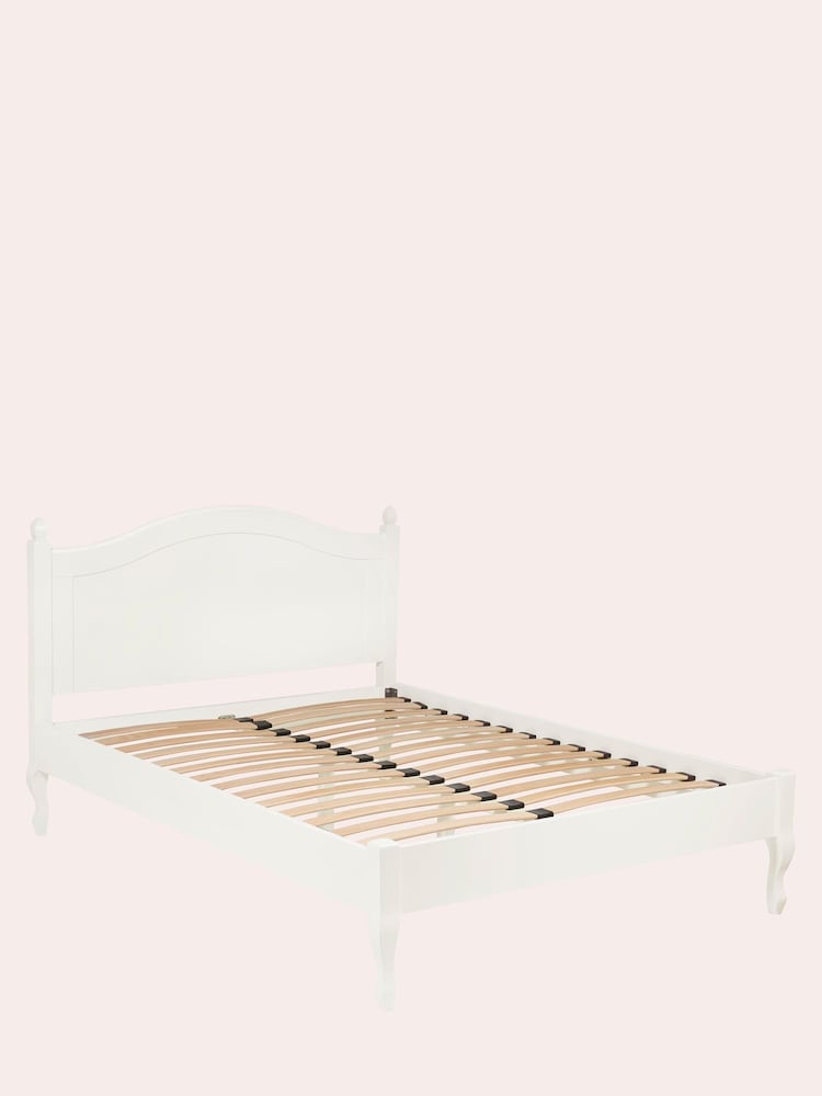 Laura Ashley Cotton White Rosalind Bed Frame - Image 2 of 3