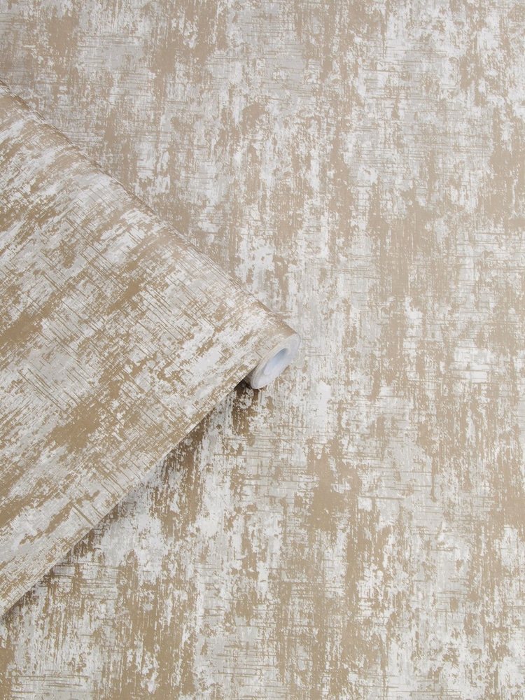 Laura Ashley Champagne Gold Whinfell 10M Wallpaper - Image 1 of 4