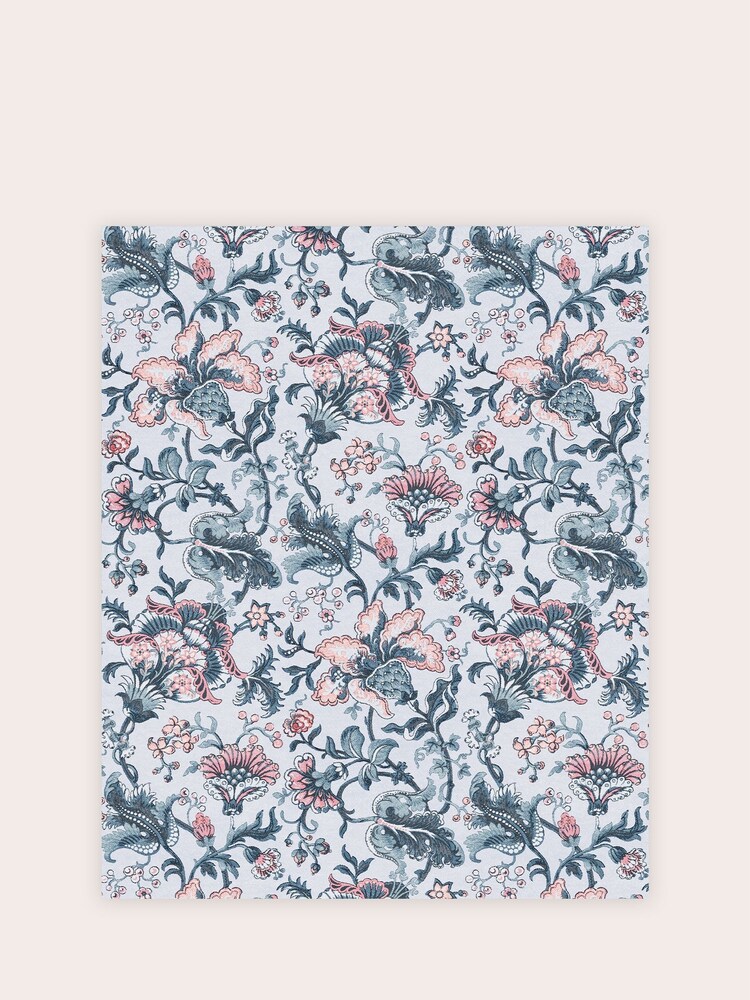 Laura Ashley Pale Slate Grey Portia 10M Wallpaper - Image 2 of 4