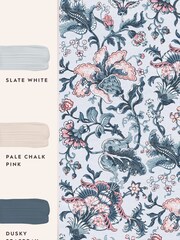 Laura Ashley Pale Slate Grey Portia 10M Wallpaper - Image 4 of 4