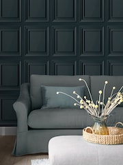 Laura Ashley Dark Seaspray Redbrook 10M Wallpaper - Image 1 of 4