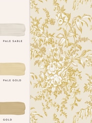 Laura Ashley Gold Picardie 10M Wallpaper - Image 4 of 4