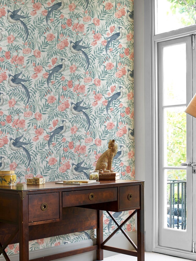 Laura Ashley Rosewood Osterley 10M Wallpaper - Image 1 of 4