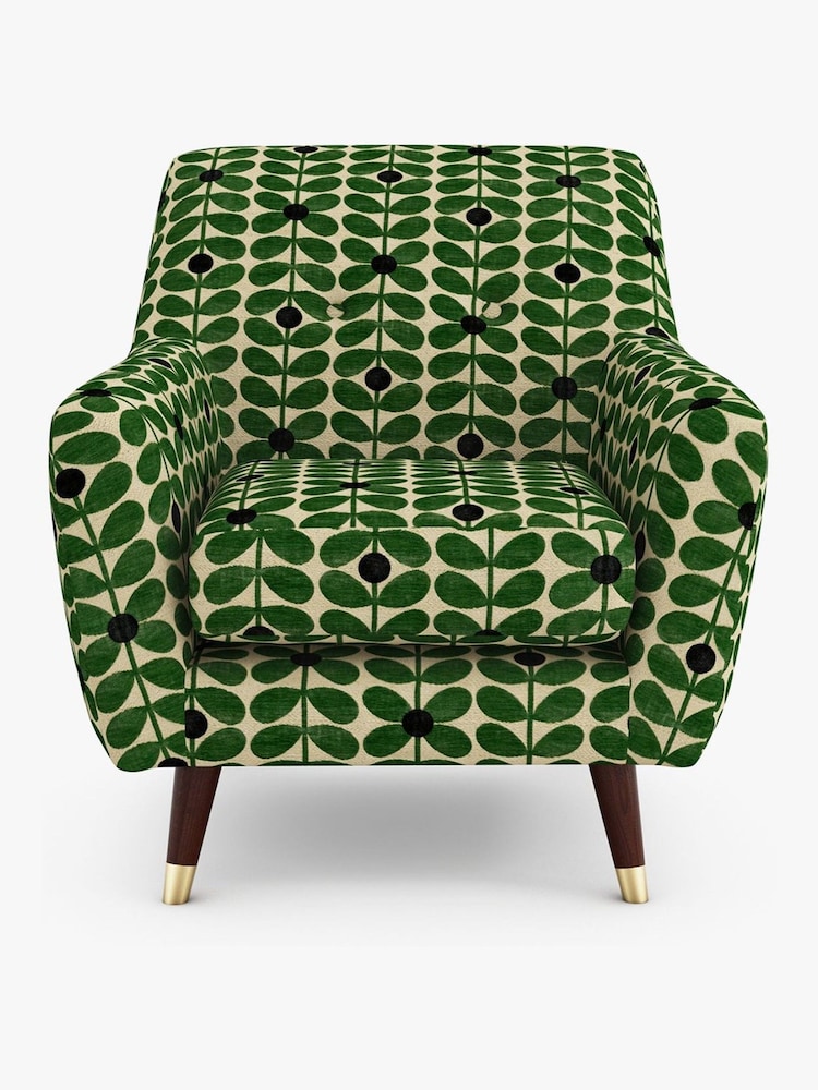 Orla Kiely Green Rose Armchair - Image 1 of 3