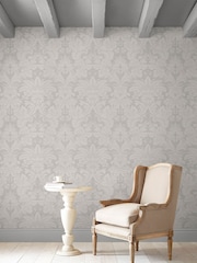 Laura Ashley Moonbeam Martigues Paste The Wall A4 Wallpaper Sample - Image 1 of 2