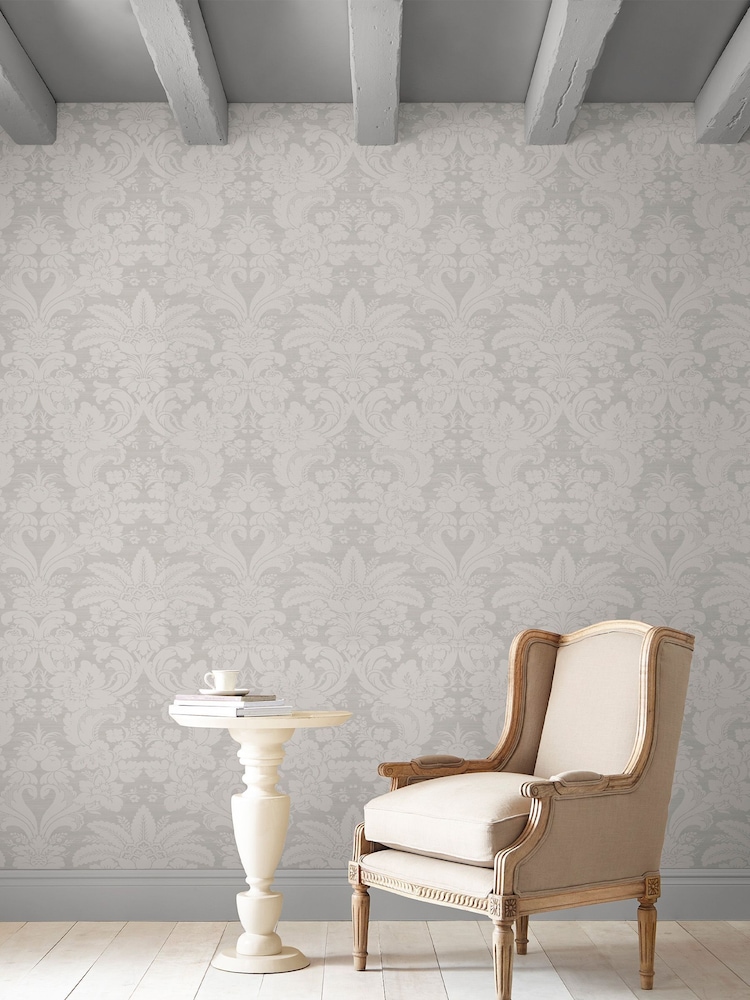 Laura Ashley Moonbeam Martigues Paste The Wall A4 Wallpaper Sample - Image 1 of 2