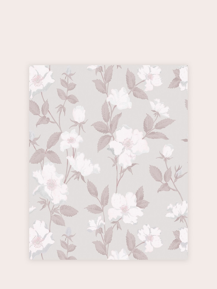 Laura Ashley Sugared Violet Fleurir Paste The Wall A4 Wallpaper Sample - Image 2 of 2