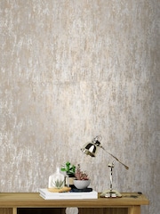 Laura Ashley Champagne Gold Whinfell A4 Wallpaper Sample - Image 1 of 2