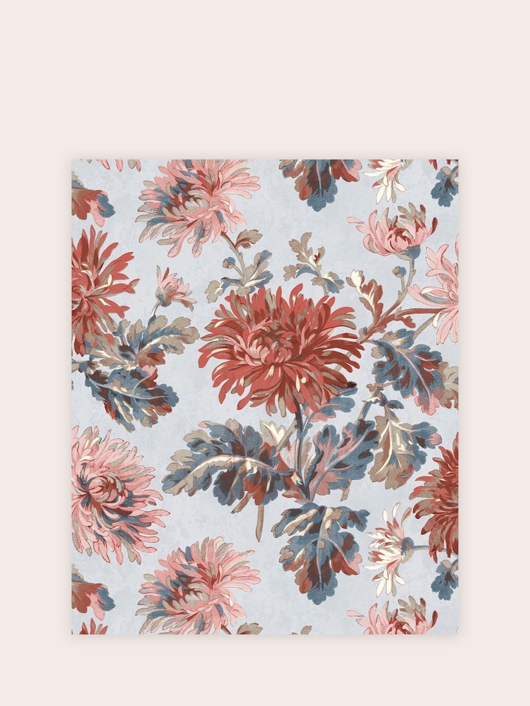 Laura Ashley Crimson Maryam Paste The Wall A4 Wallpaper Sample - Image 2 of 2