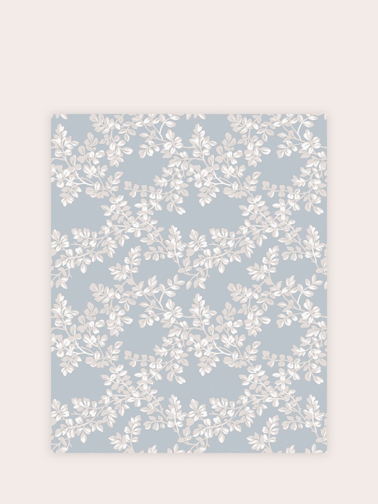 Laura Ashley Pale Seaspray Burnham Paste The Wall A4 Wallpaper Sample - Image 2 of 2