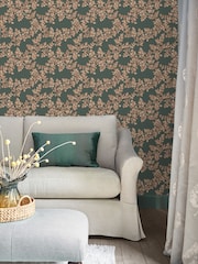 Laura Ashley Fern Burnham Paste The Wall A4 Wallpaper Sample - Image 1 of 2