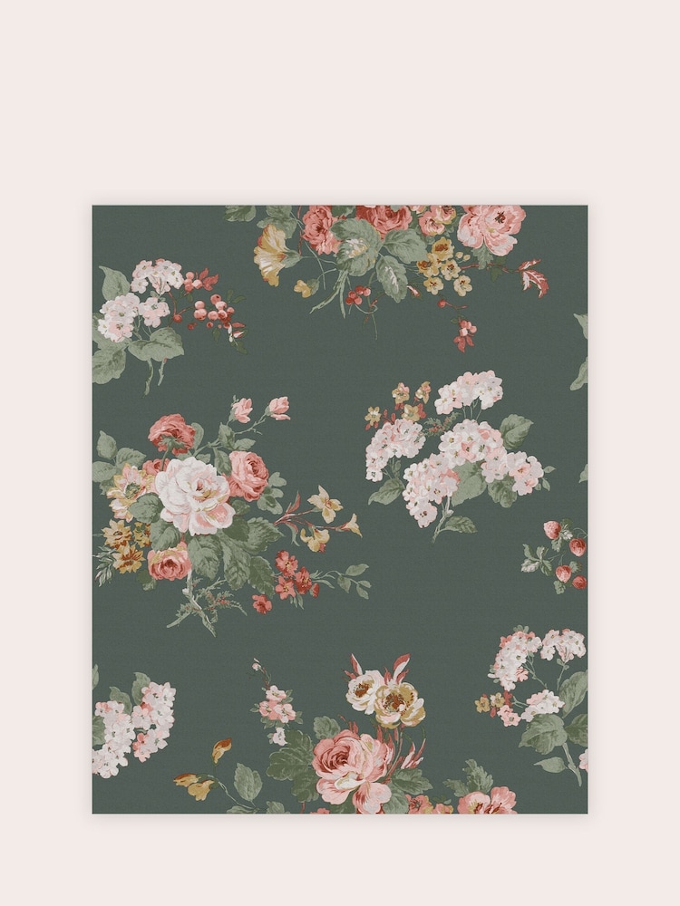 Laura Ashley Fern Rosemore A4 Wallpaper Sample - Image 2 of 2