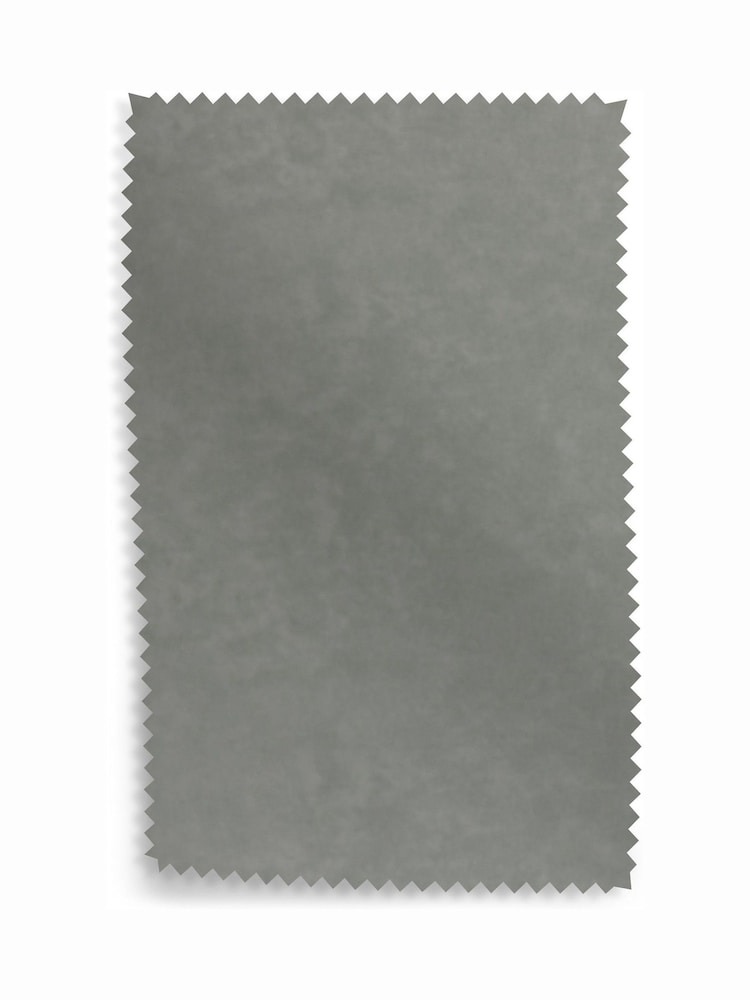Swoon Silver Grey Easy Velvet Upholstery Swatch - Image 1 of 1