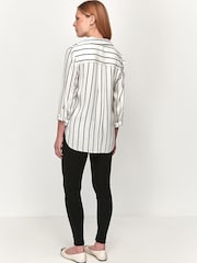 M&Co Schlupf-Oberteil für Damen mit breiten Streifen, Weiß - Bild 2 von 3