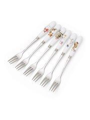 Wrendale Set of 6 White Royal Worcester Christmas Pastry Forks - Image 4 of 4