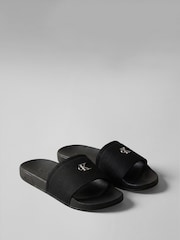 Calvin Klein Black Nemo - Canvas Signature Logo Sliders - Image 3 of 7