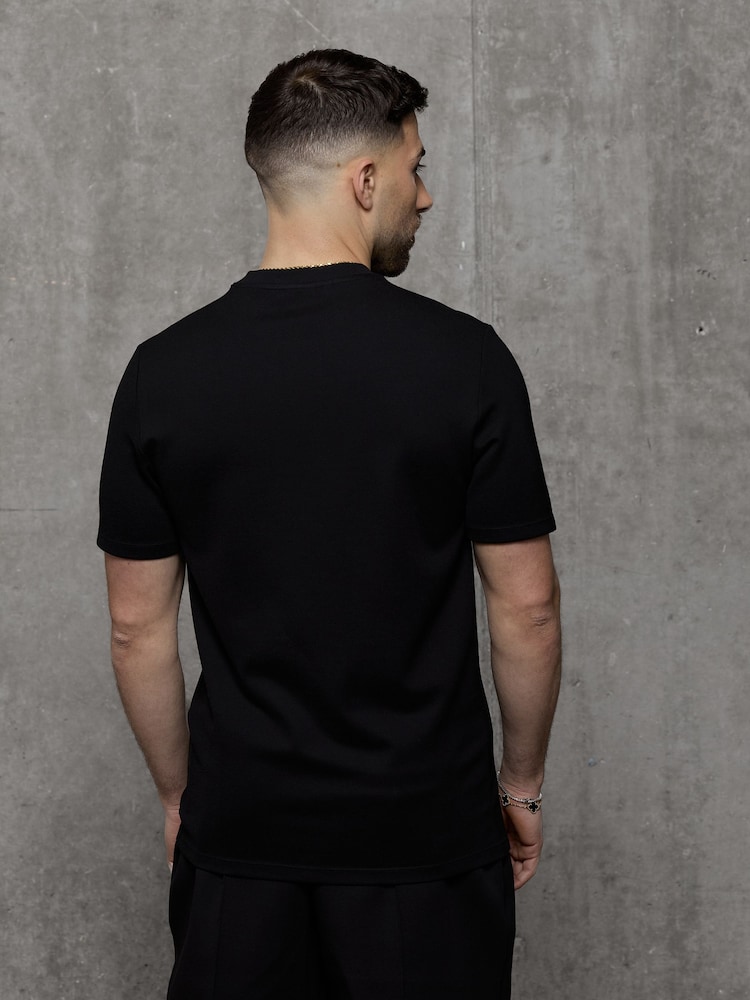 Қара/Теңіз көк/Сары қызғылт сары - Slim Fit - Kem коллекциясынан қысқа жеңді футболкалар 3 жиынтығы - 5суретінің 2 суреті
