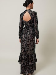 Phase Eight Natural Celeste Sequin Maxi Dress - Image 3 of 7