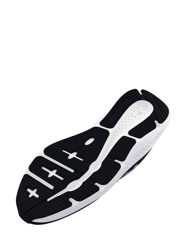 Under Armour Black/White Charged Pursuit 3 Trainers - Image 8 of 8