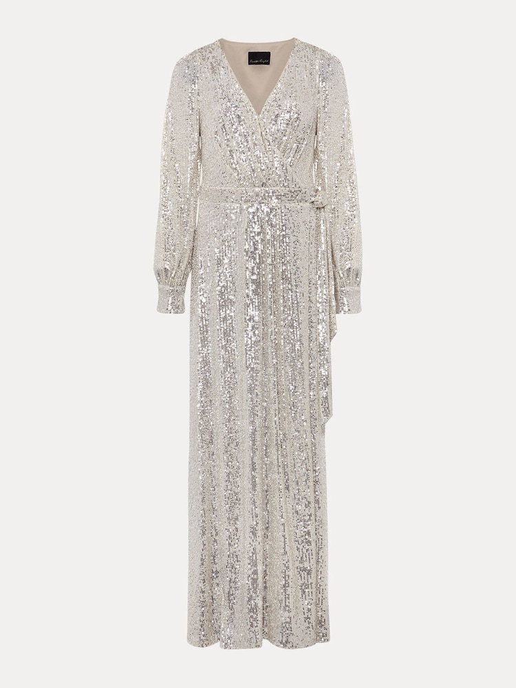 Phase Eight Metallic Amily Sequin Maxi Dress - Image 6 of 6 Phase Eight Metallic Amily Sequin Maxi Dress - Image 6 of 6