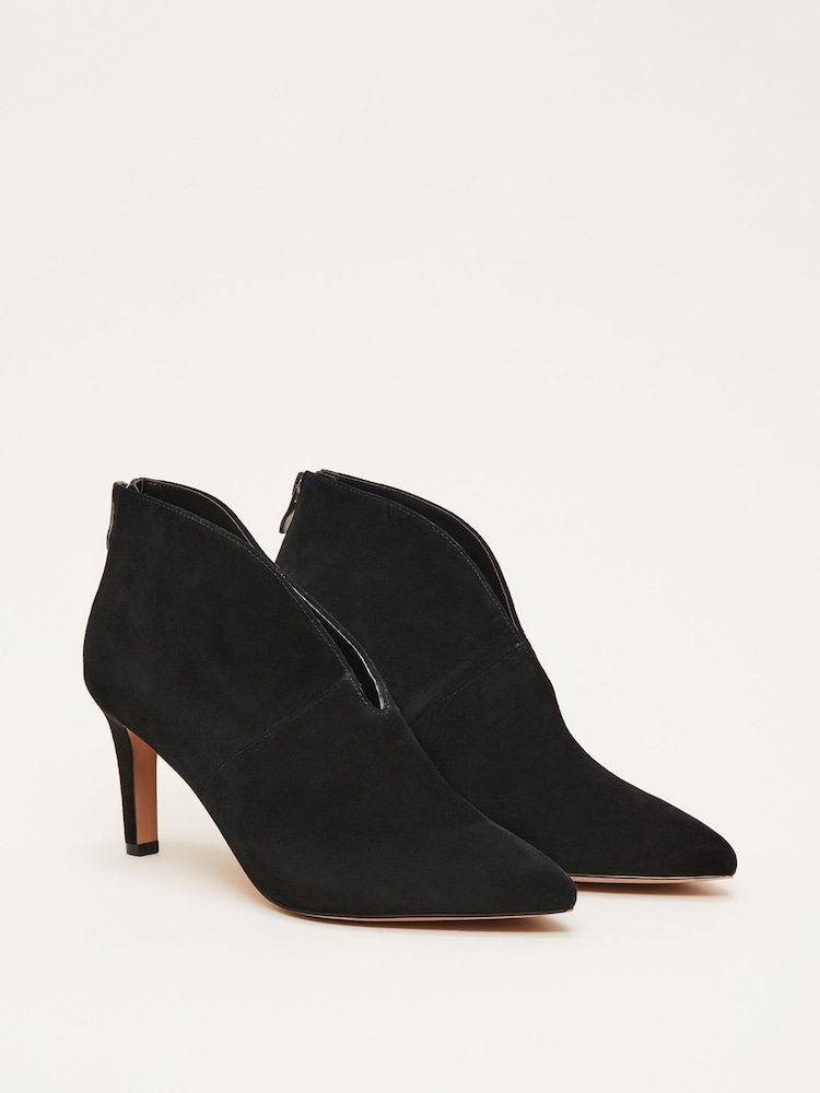 Phase Eight Black Cut-Out Shoe Boots - Image 2 of 7 Phase Eight Black Cut-Out Shoe Boots - Image 2 of 7