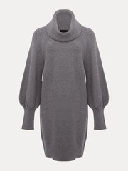 Phase Eight Grey Dahlie Knitted Jumper Dress - Image 6 of 6