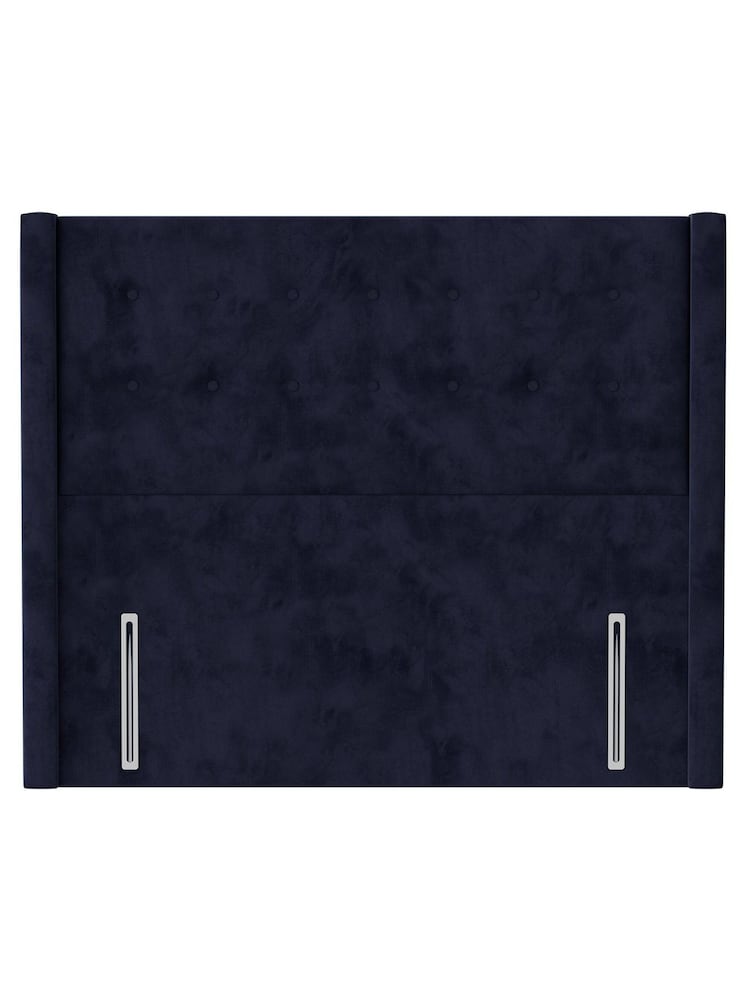 Silentnight Maritime Blue Bloomsbury Luxury Velvet Headboard - Image 1 of 3