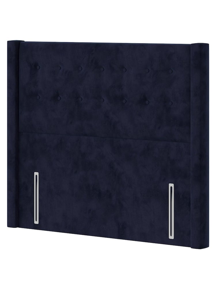 Silentnight Maritime Blue Bloomsbury Luxury Velvet Headboard - Image 2 of 3