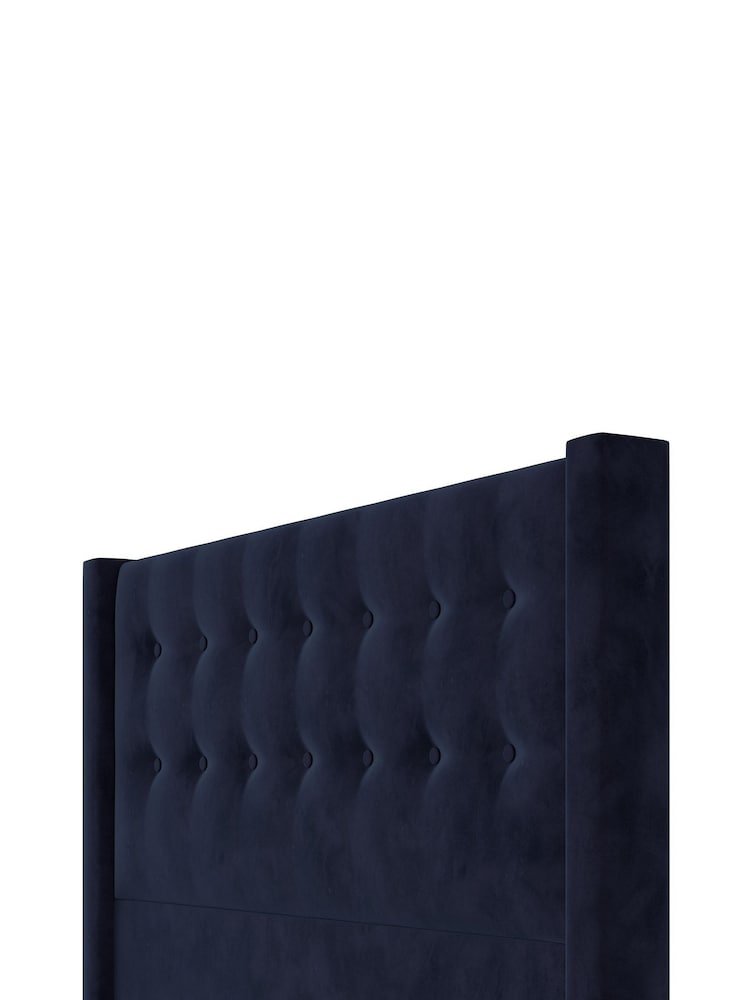 Silentnight Maritime Blue Bloomsbury Luxury Velvet Headboard - Image 3 of 3