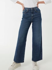 FatFace Blue Whitby Wide Leg Jeans - Image 1 of 3