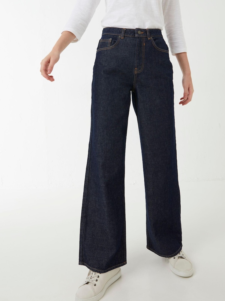 FatFace Blue Whitby Wide Leg Jeans - Image 1 of 3